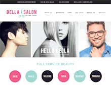 Tablet Screenshot of bellasalonaustin.com